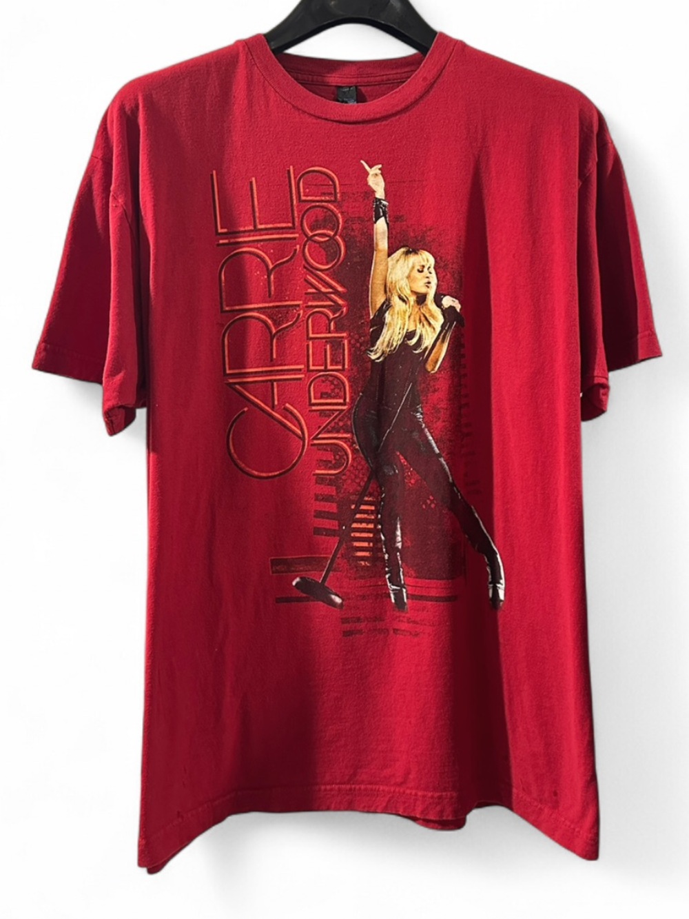 Carrie Underwood 2013 The Blown Away Tour Concert Red Graphic T-shirt Size XL